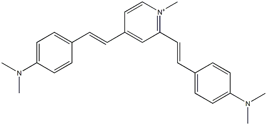 1-Methyl-2,4-bis[4-(dimethylamino)styryl]pyridinium Structure