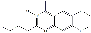 2-Butyl-4-methyl-6,7-dimethoxyquinazoline 3-oxide Struktur