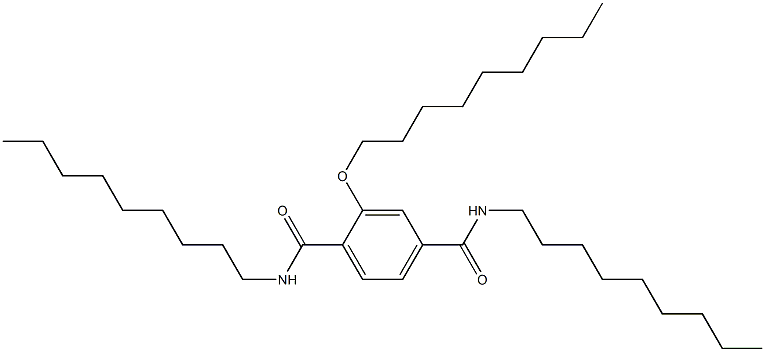 2-(Nonyloxy)-N,N'-dinonylterephthalamide,,结构式