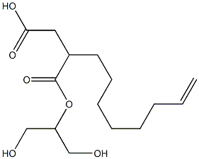 2-(7-Octenyl)succinic acid hydrogen 1-[2-hydroxy-1-(hydroxymethyl)ethyl] ester,,结构式