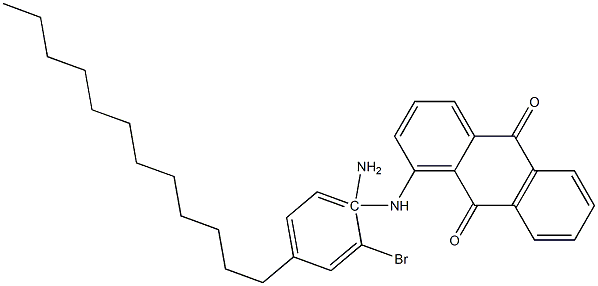 1-Amino-2-bromo-4-dodecylanilinoanthraquinone Struktur