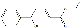 5-ヒドロキシ-5-(フェニル)-2-ペンテン酸エチル 化学構造式
