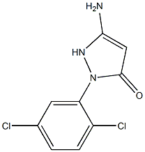 3-Amino-1-(2,5-dichlorophenyl)-3-pyrazolin-5-one,,结构式