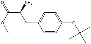 O-(1,1-Dimethylethyl)-L-tyrosine methyl ester,,结构式