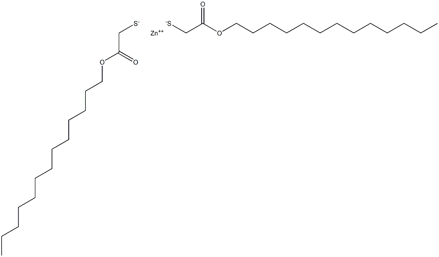 Zinc bis[(tridecyloxycarbonyl)methanethiolate],,结构式