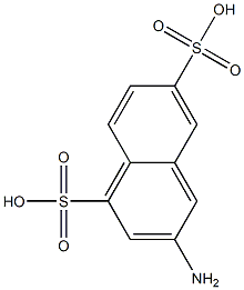 3-Amino-1,6-naphthalenedisulfonic acid,,结构式