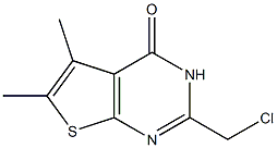 2-(Chloromethyl)-5,6-dimethylthieno[2,3-d]pyrimidine-4(3H)-one,,结构式