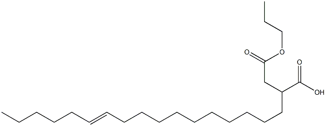 2-(11-ヘプタデセニル)こはく酸1-水素4-プロピル 化学構造式