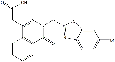  3-[(6-Bromo-2-benzothiazolyl)methyl]-3,4-dihydro-4-oxophthalazine-1-acetic acid