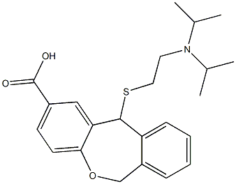 11-[[2-(Diisopropylamino)ethyl]thio]-6,11-dihydrodibenz[b,e]oxepin-2-carboxylic acid