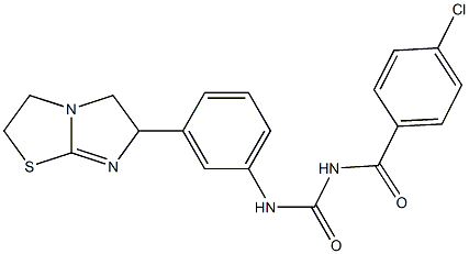 1-(4-Chlorobenzoyl)-3-[3-[[2,3,5,6-tetrahydroimidazo[2,1-b]thiazol]-6-yl]phenyl]urea|