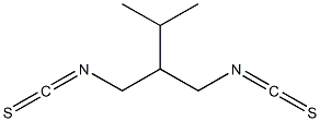2-イソプロピルプロパン-1,3-ジイルビス(イソチオシアナート) 化学構造式
