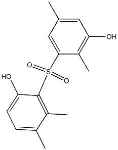 2,3'-ジヒドロキシ-2',5,5',6-テトラメチル[スルホニルビスベンゼン] 化学構造式