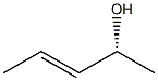 [E,R,(-)]-3-Pentene-2-ol Structure