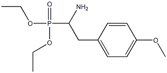 (1-Amino-2-(4-methoxyphenyl)ethyl)phosphonic acid diethyl ester,,结构式