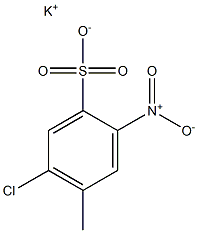 6-Chloro-3-nitrotoluene-4-sulfonic acid potassium salt,,结构式