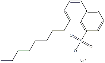 8-Octyl-1-naphthalenesulfonic acid sodium salt Structure