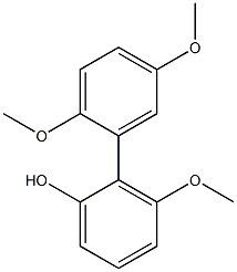 3-Methoxy-2-(2,5-dimethoxyphenyl)phenol Structure