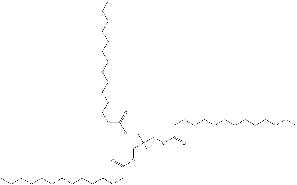 2-メチル-2-[(ミリストイルオキシ)メチル]-1,3-プロパンジオールジミリスタート 化学構造式