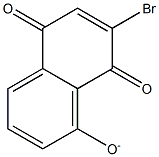 (5,8-Dihydro-5,8-dioxo-7-bromonaphthalene)-1-olate,,结构式
