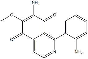 7-Amino-6-methoxy-1-(2-aminophenyl)isoquinoline-5,8-dione,,结构式