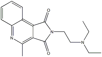 2-[2-(Diethylamino)ethyl]-4-methyl-2H-pyrrolo[3,4-c]quinoline-1,3-dione,,结构式