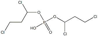 Phosphoric acid hydrogen bis(1,3-dichloropropyl) ester Structure