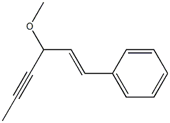 (E)-3-Methoxy-1-phenyl-1-hexen-4-yne Struktur