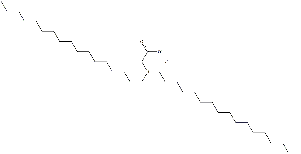 N,N-Diheptadecylglycine potassium salt Structure