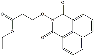 3-[(2,3-Dihydro-1,3-dioxo-1H-benzo[de]isoquinoline)-2-yloxy]propionic acid ethyl ester Struktur