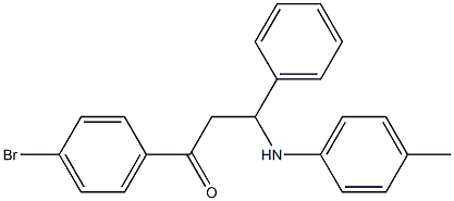 1-(4-Bromophenyl)-3-(phenyl)-3-[(4-methylphenyl)amino]propan-1-one