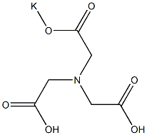 2,2'-(Potassiooxycarbonylmethylimino)diacetic acid,,结构式