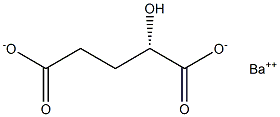[S,(-)]-2-Hydroxypentanedioic acid barium salt Structure