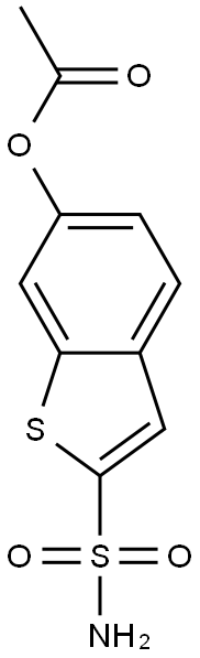 6-(Acetyloxy)benzo[b]thiophene-2-sulfonamide Struktur