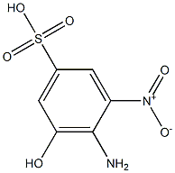 4-Amino-5-hydroxy-3-nitrobenzenesulfonic acid 结构式