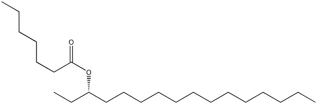 [S,(-)]-3-Hexadecanol heptanoate Struktur