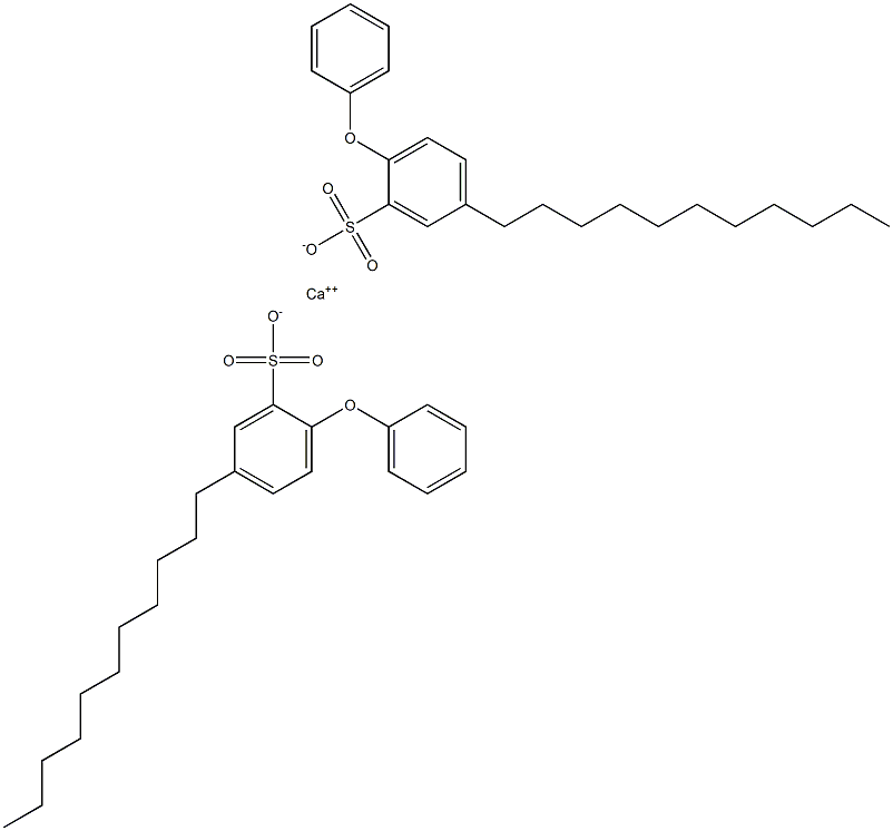 Bis(2-phenoxy-5-undecylbenzenesulfonic acid)calcium salt,,结构式