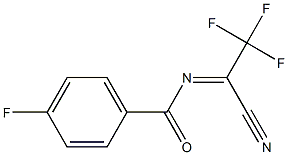 4-Fluoro-N-(2,2,2-trifluoro-1-cyanoethylidene)benzamide