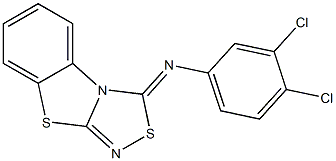 3-(3,4-Dichlorophenyl)imino[1,2,4]thiadiazolo[3,4-b]benzothiazole,,结构式