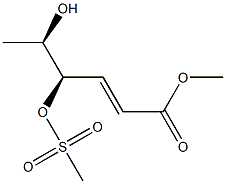 (2E,4R,5R)-5-Hydroxy-4-methylsulfonyloxy-2-hexenoic acid methyl ester