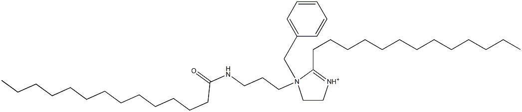 4,5-Dihydro-1-[3-[(1-oxotetradecyl)amino]propyl]-1-(phenylmethyl)-2-tridecylimidazolium