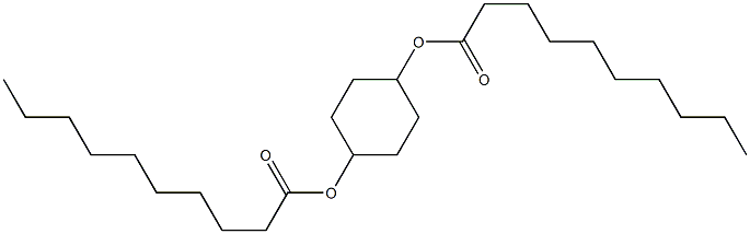 Didecanoic acid 1,4-cyclohexanediyl ester Structure