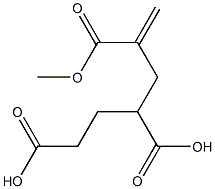 1-Hexene-2,4,6-tricarboxylic acid 2-methyl ester Struktur
