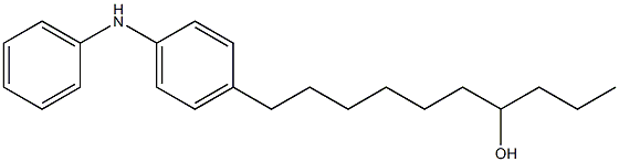 4-(7-Hydroxydecyl)phenylphenylamine Structure