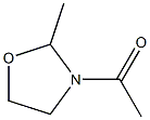 3-Acetyl-2-methyloxazolidine,,结构式