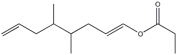 Propionic acid 4,5-dimethyl-1,7-octadienyl ester 结构式