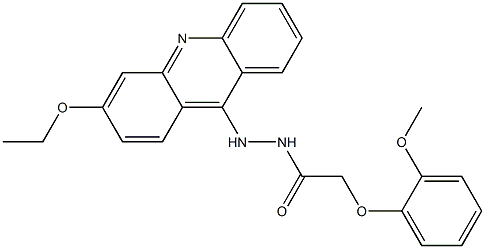 N'-(3-Ethoxyacridin-9-yl)-2-(2-methoxyphenoxy)acetohydrazide Structure