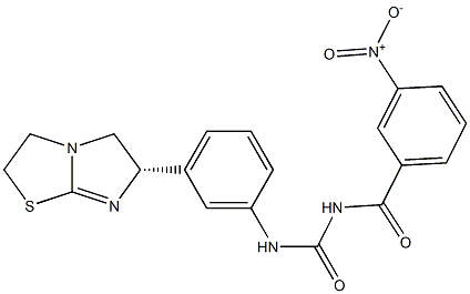 1-(3-Nitrobenzoyl)-3-[3-[[(6S)-2,3,5,6-tetrahydroimidazo[2,1-b]thiazol]-6-yl]phenyl]urea|