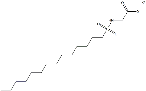 N-(1-Tetradecenylsulfonyl)glycine potassium salt Struktur