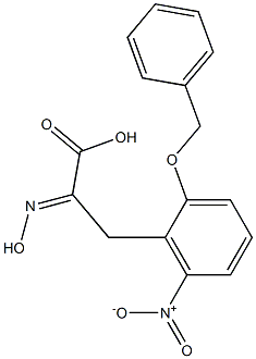 3-(2-Benzyloxy-6-nitrophenyl)-2-hydroxyiminopropionic acid,,结构式